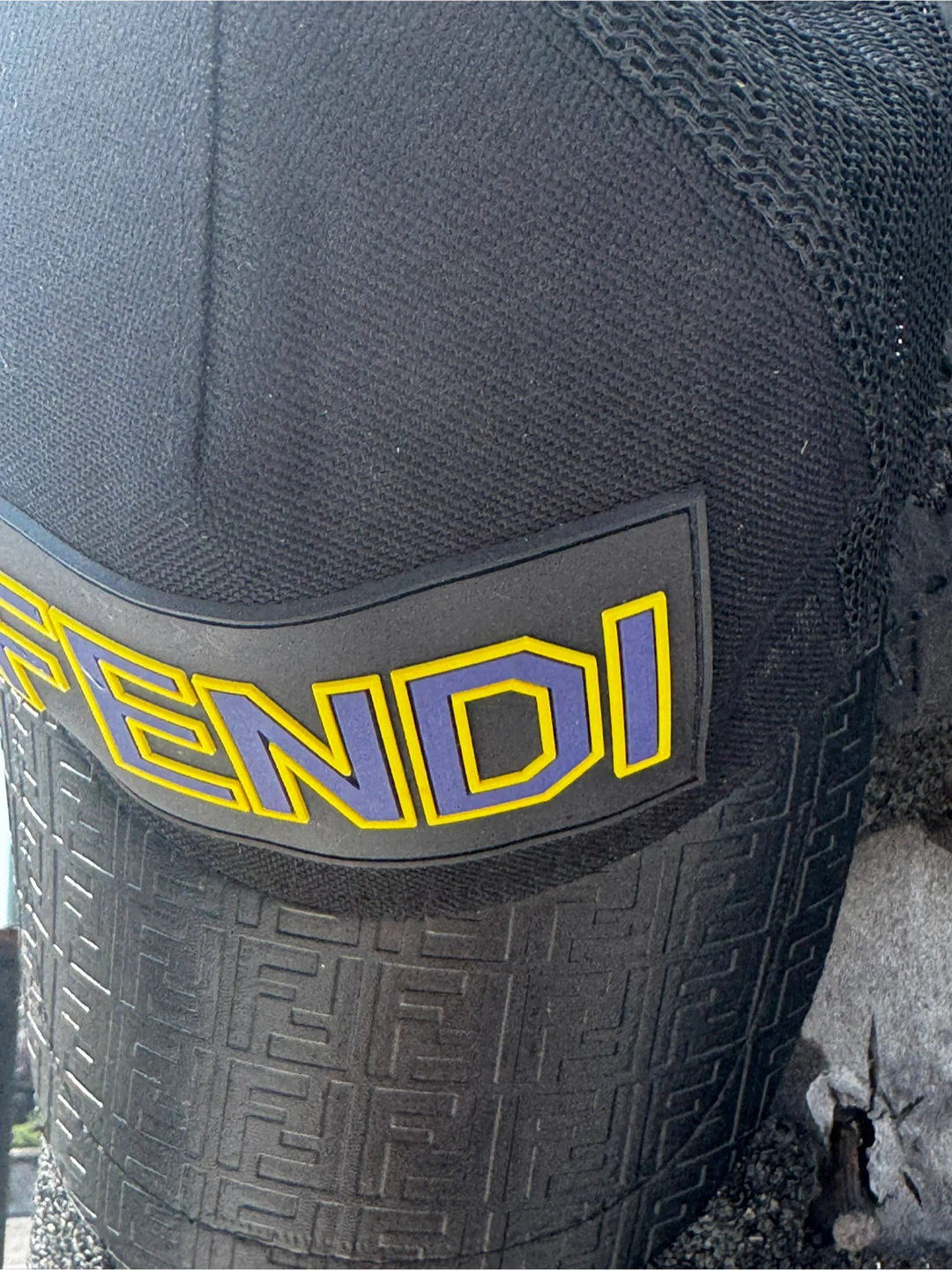 Fendi Black Mesh Baseball Cap - photo 2