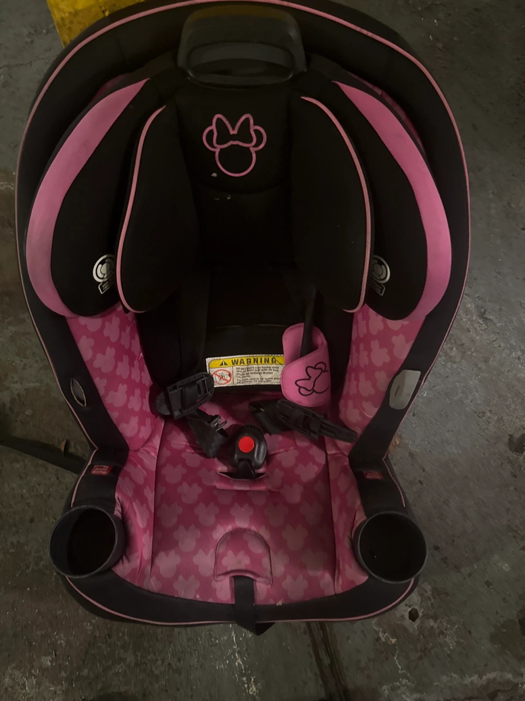 Minnie Mouse Car Seat Pink/Black