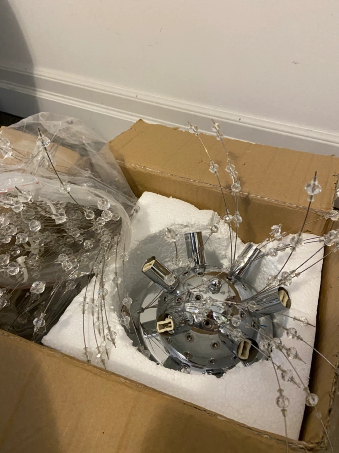 Chrome Sputnik Chandelier