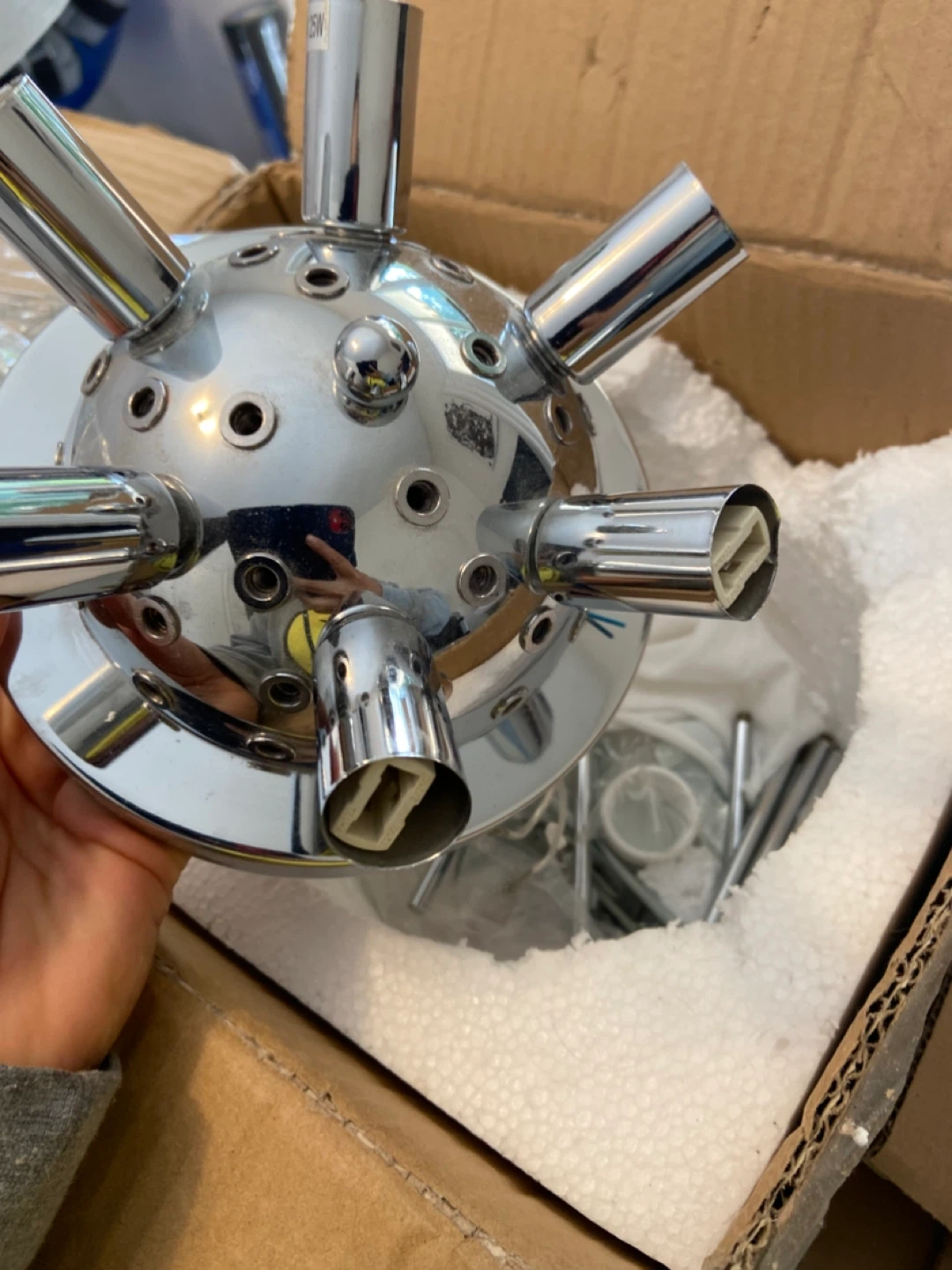 Chrome Sputnik Chandelier - photo 3