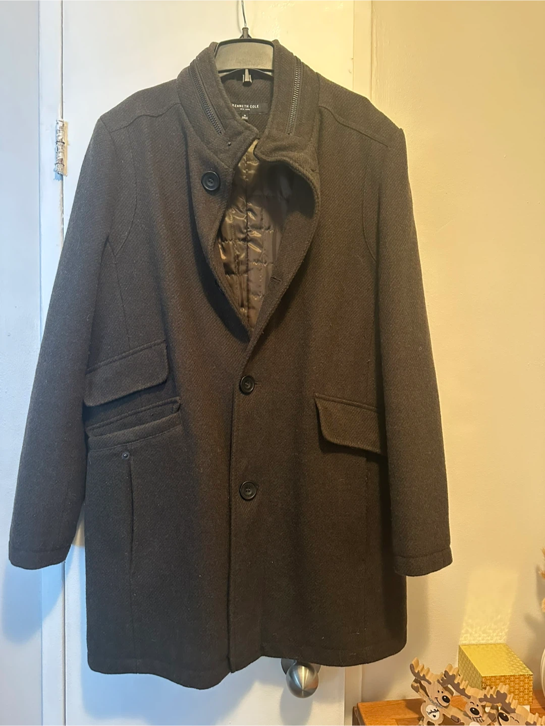 Kenneth Cole New York Wool Blend Coat - Size M