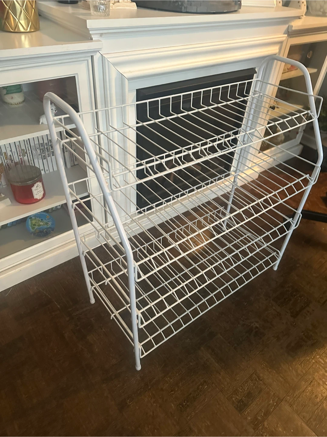 White Wire 3-Tier Shelf - photo 2