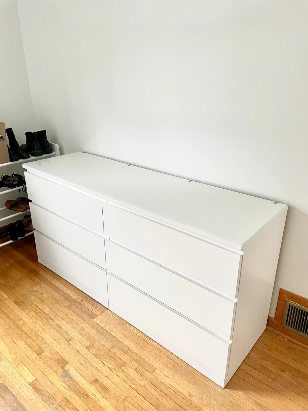 IKEA Malm White 6-Drawer Dresser