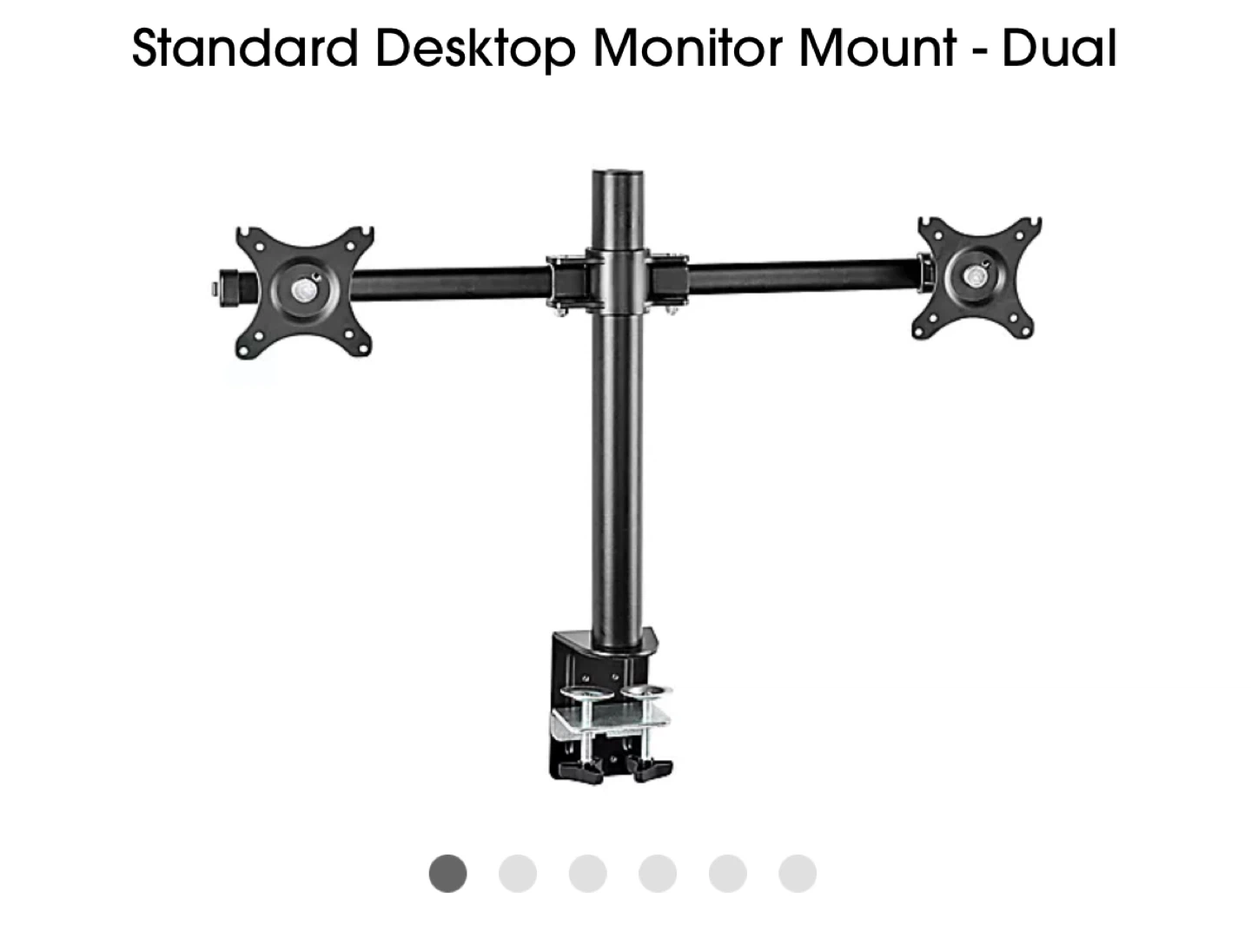 Uline Dual Desktop Monitor Mount - Standard H-7619