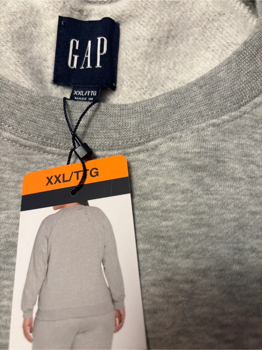 New GAP XXL Grey Crewneck Sweatshirt - photo 2