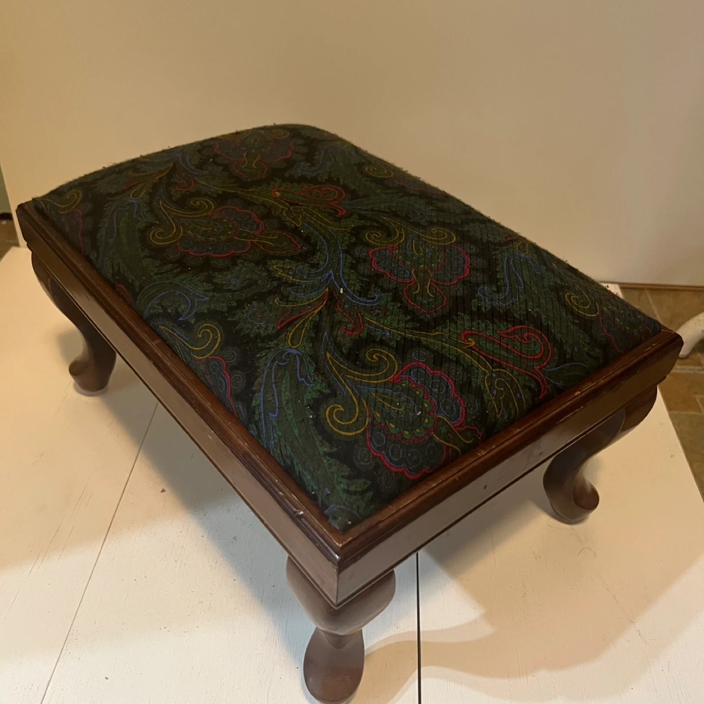 Upholstered Footstool Ottoman - photo 2