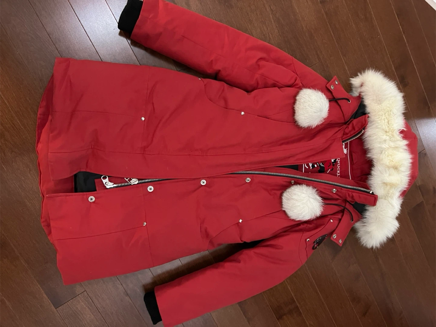 Moose Knuckles Down Parka - Red - photo 2
