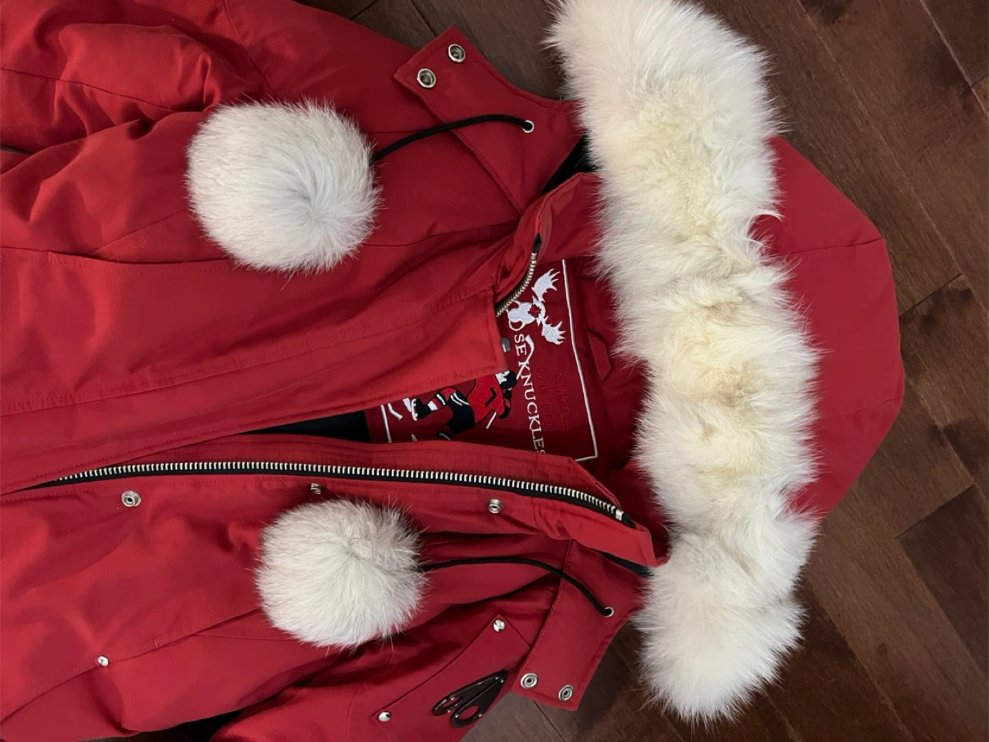 Moose Knuckles Down Parka - Red