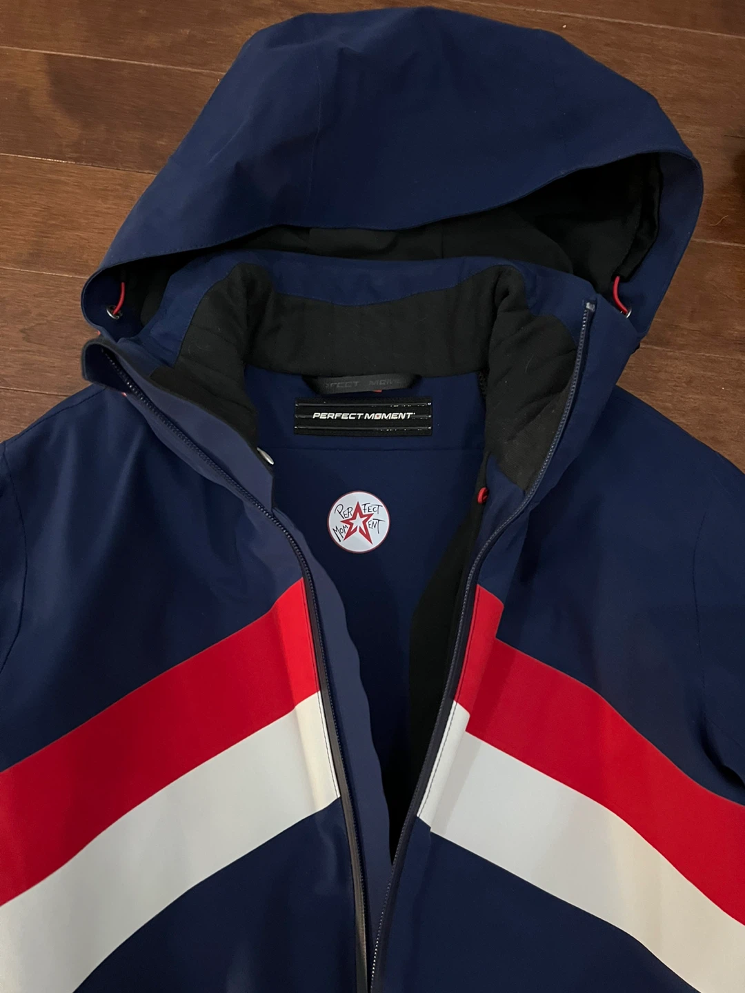 Perfect Moment Ski Suit - Navy, Red, White