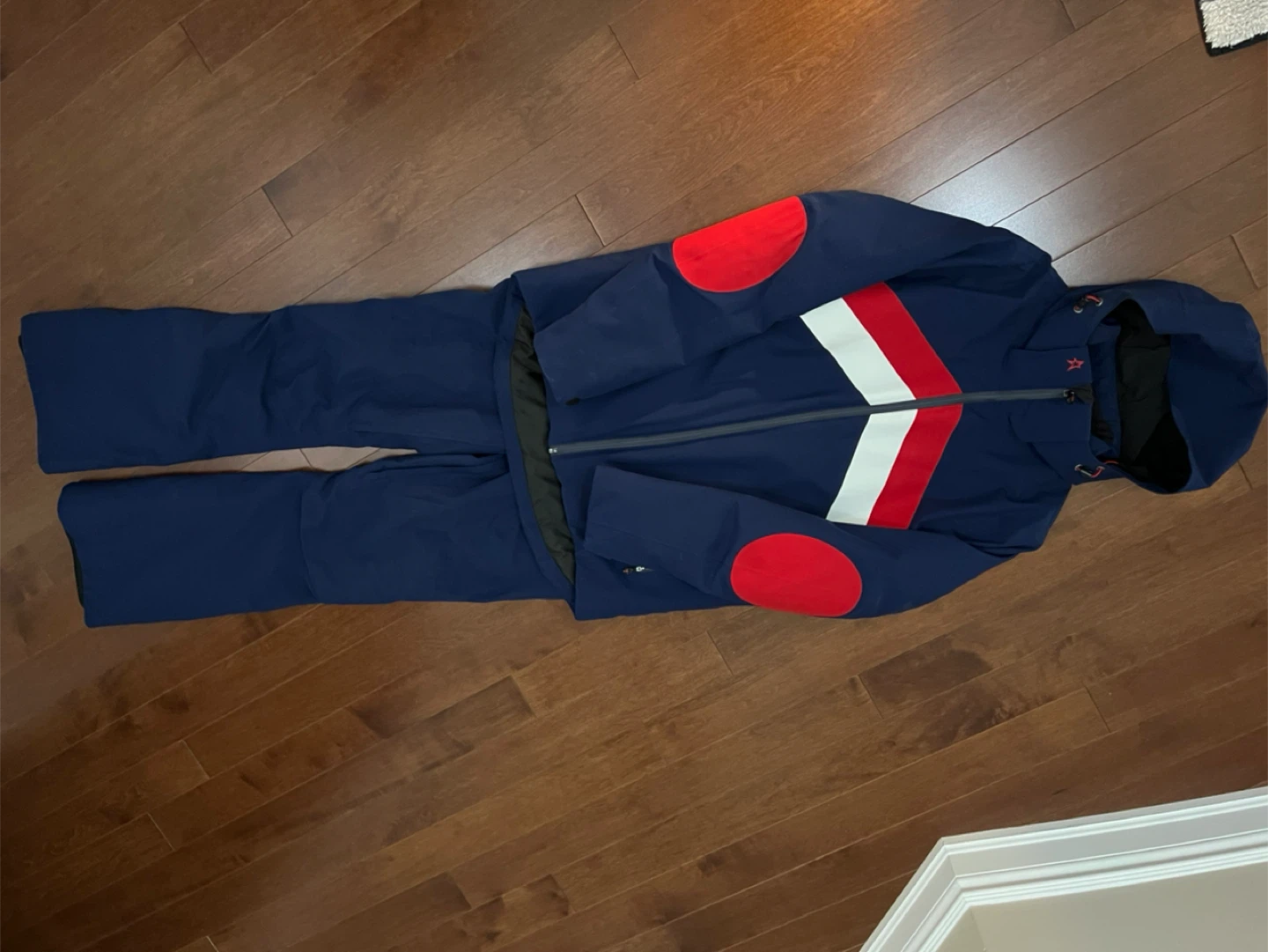 Perfect Moment Ski Suit - Navy, Red, White - photo 3