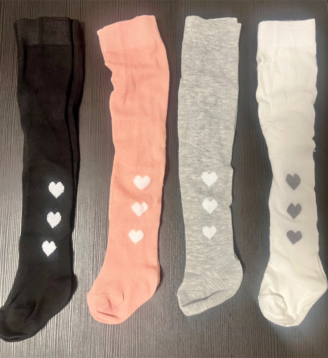 Girl's Tights 4-Pack-Colored Hair Ties - photo 2