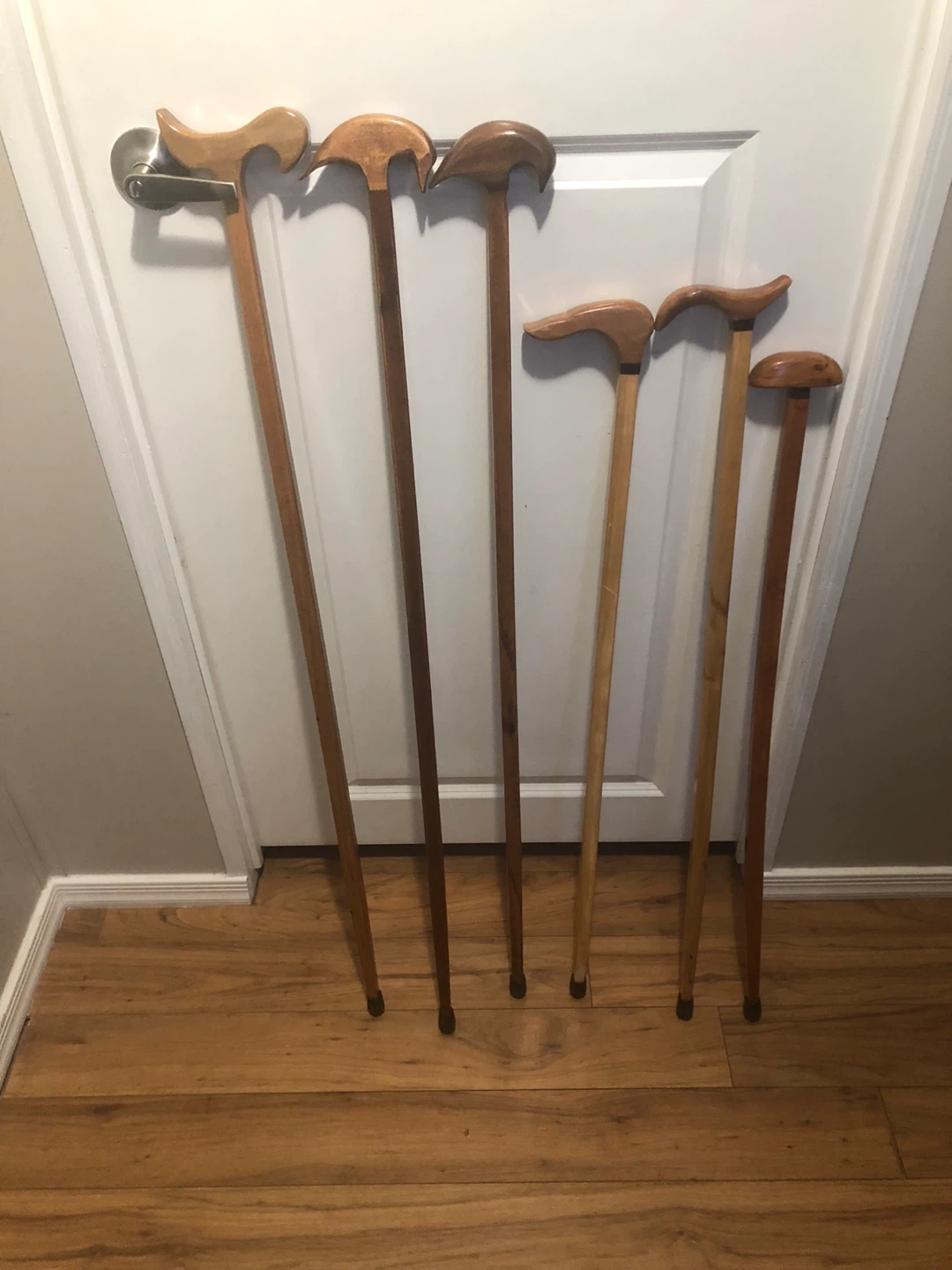 Collection of Wooden Walking Sticks