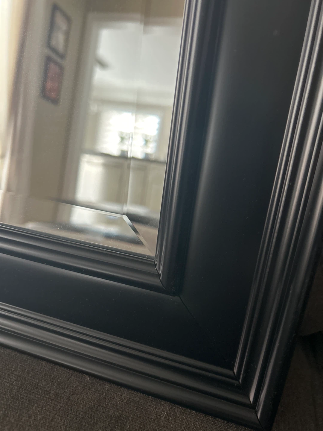 Black Framed Wall Mirror - photo 3