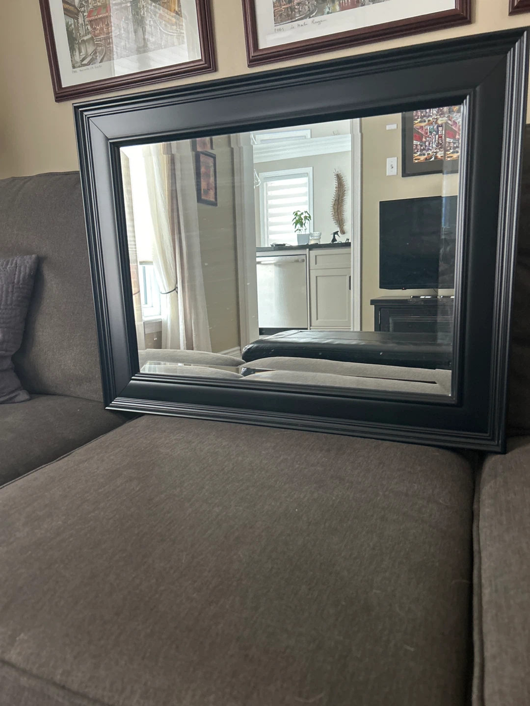 Black Framed Wall Mirror
