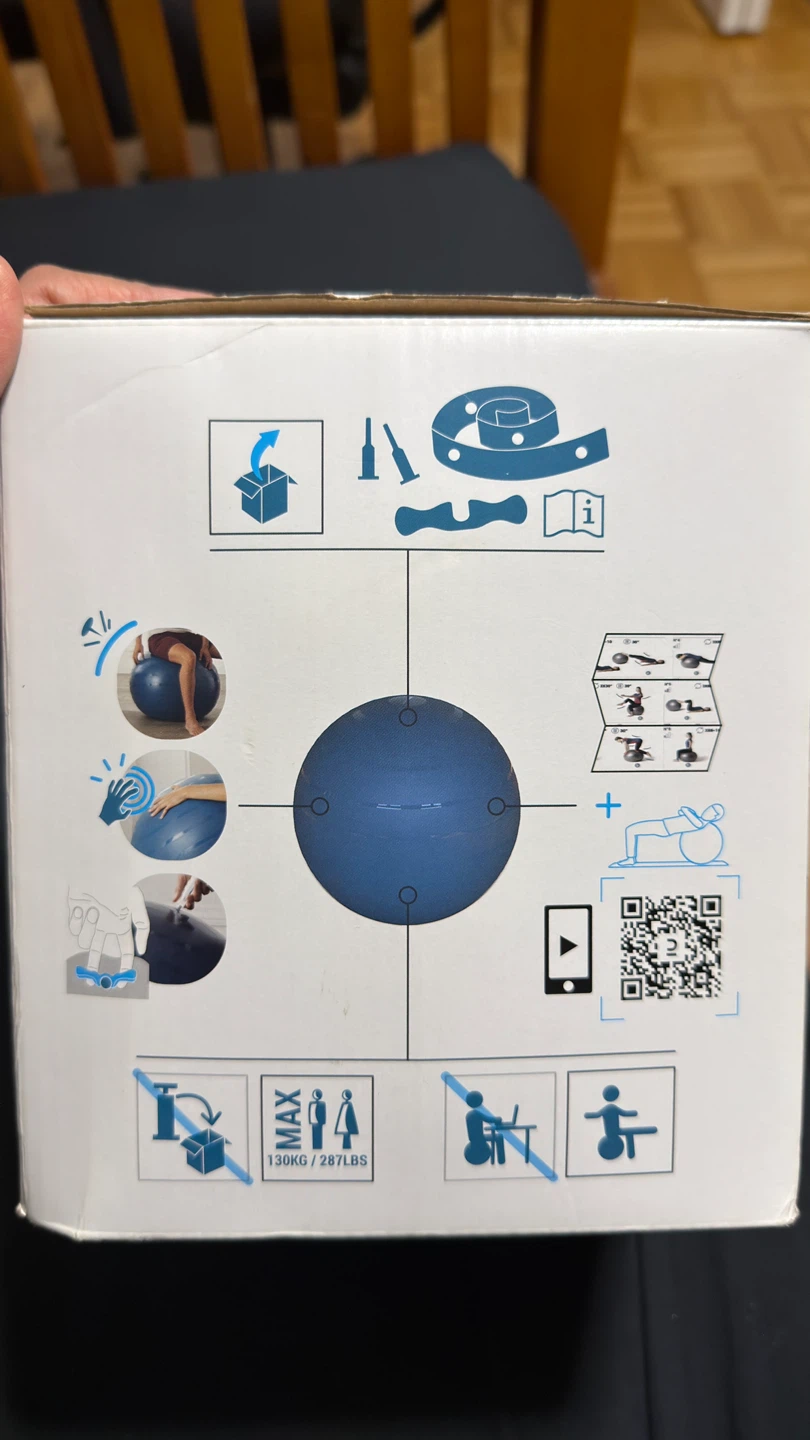 Decathlon DOMYOS Gym Ball - Blue - photo 3