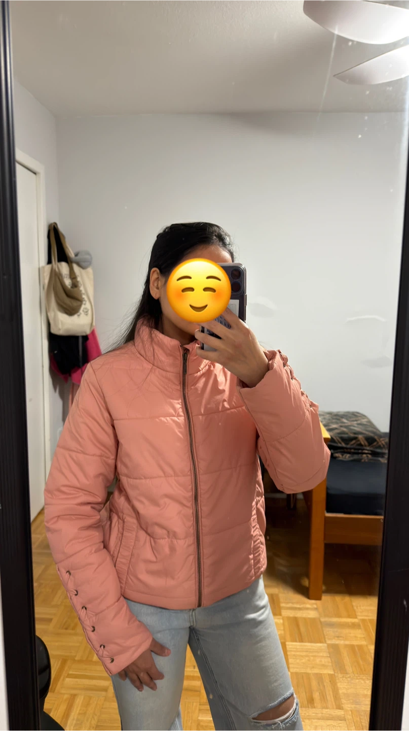 Peach Puffer Jacket
