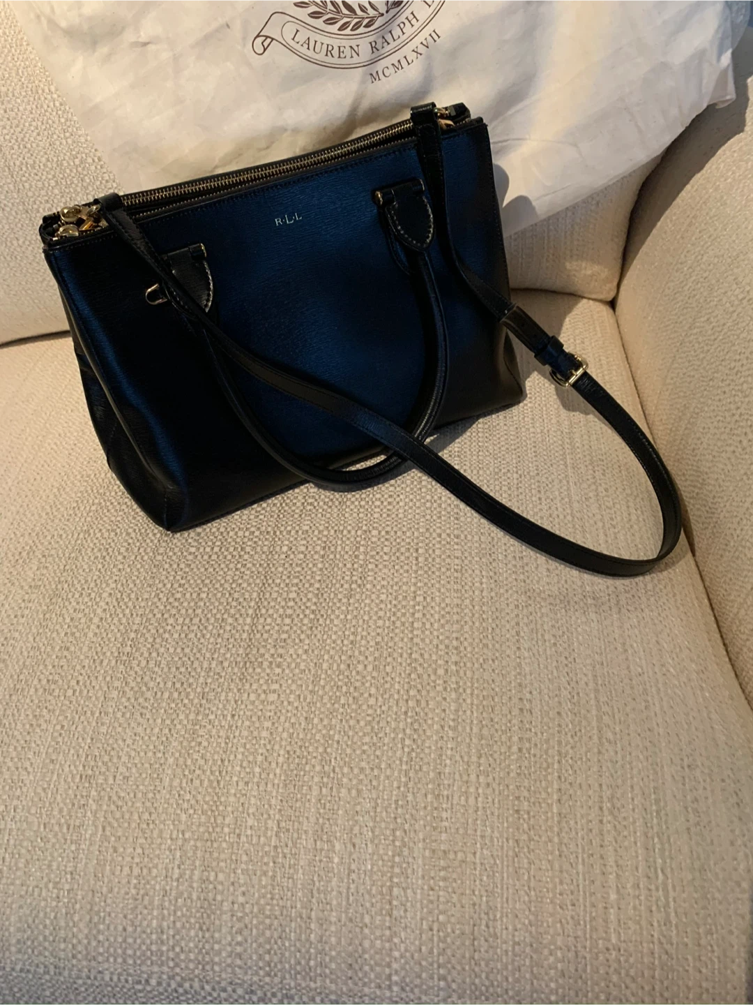 Ralph Lauren Black Leather Satchel - photo 3