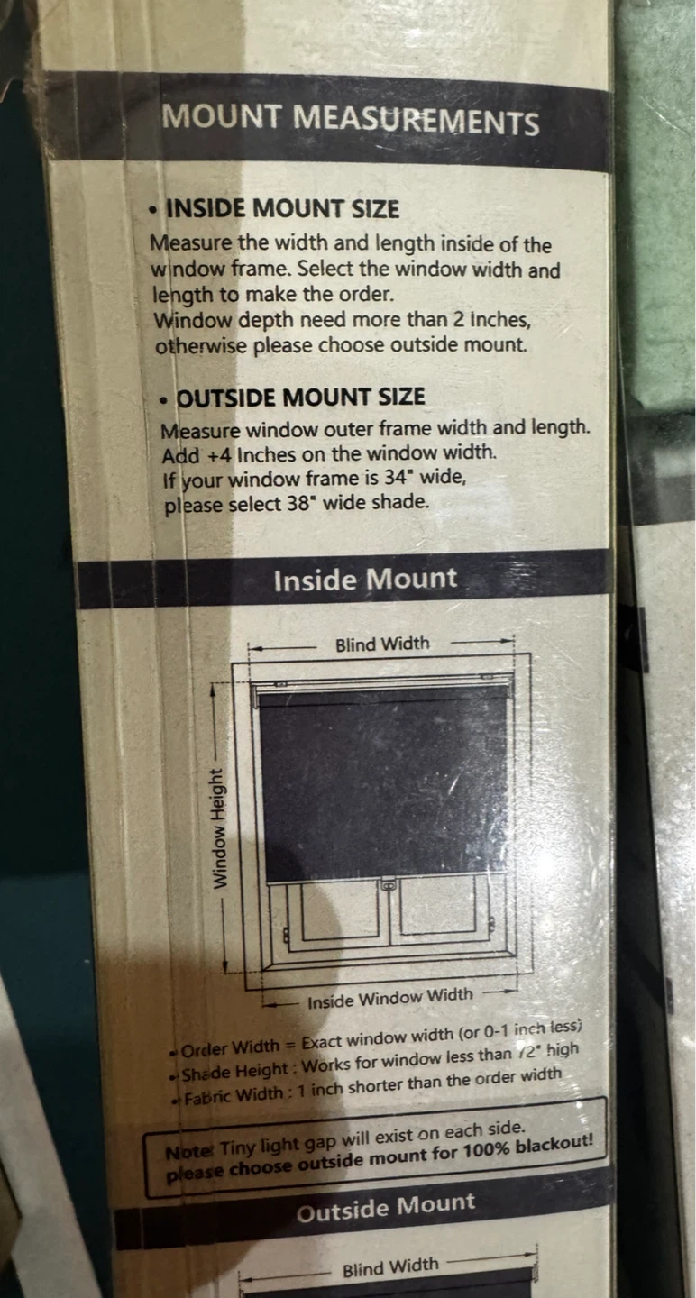 2 AOSKY Cordless Roller Blinds- New in Box! - photo 3