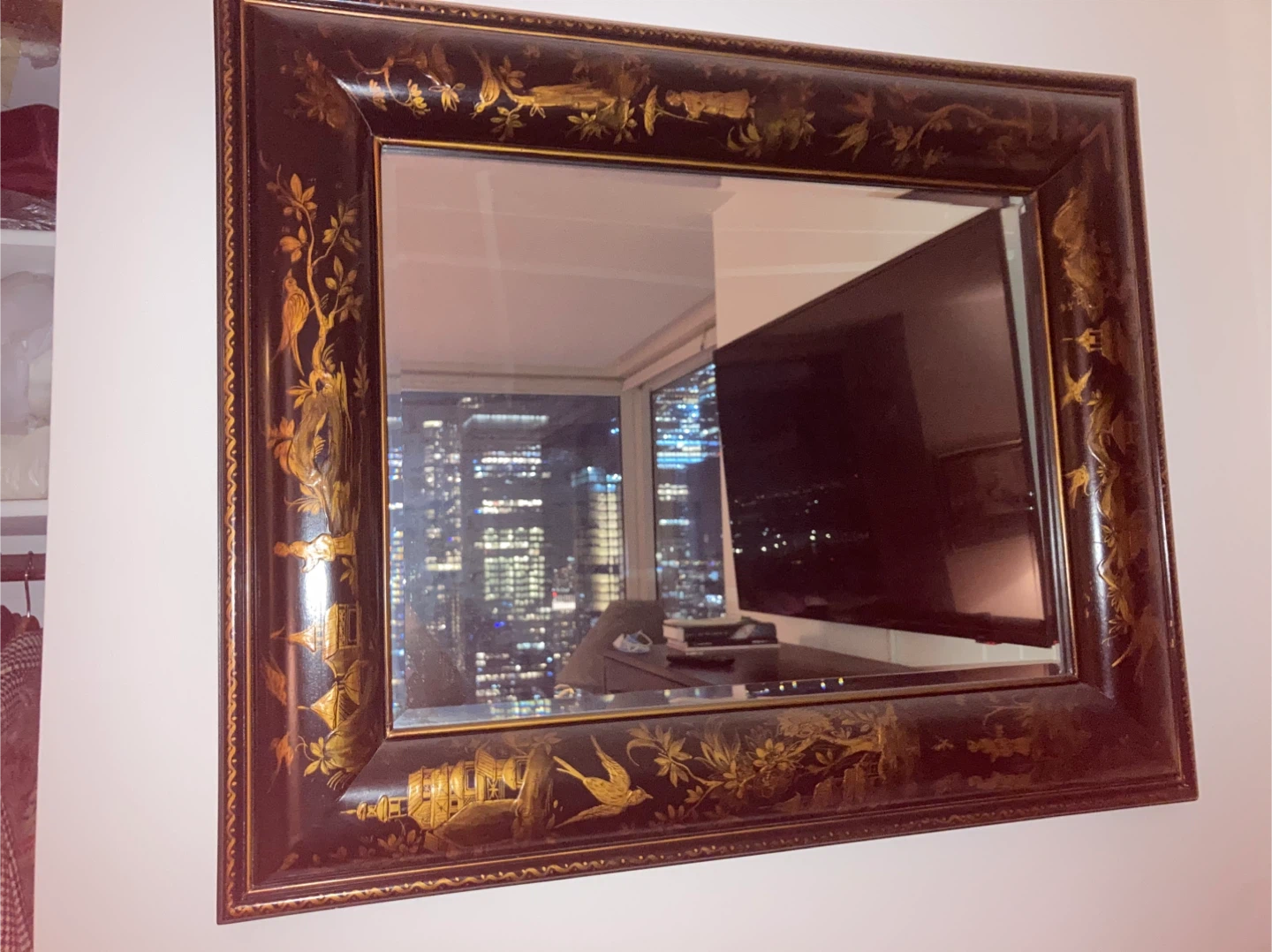 Vintage Chinoiserie Mirror - photo 2
