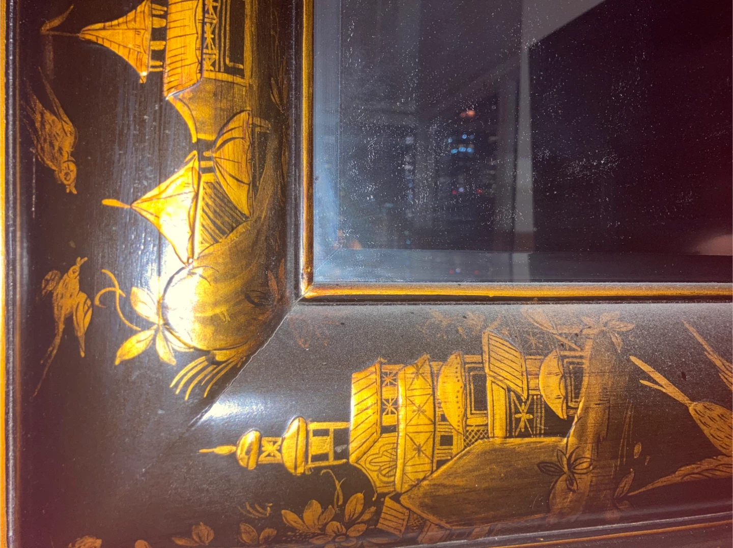 Vintage Chinoiserie Mirror - photo 3