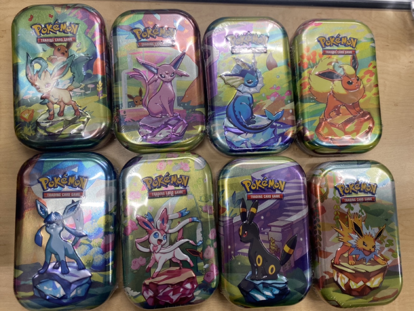 Pokemon Trading Card Game Tins - Set of 8