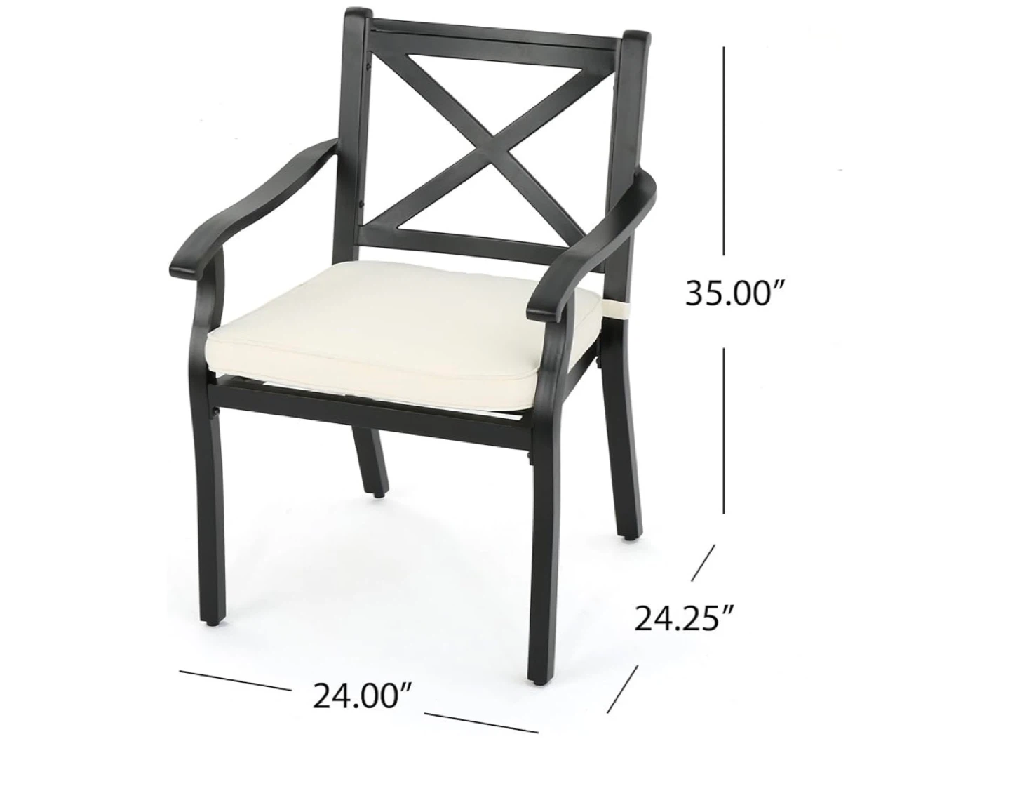 Outdoor patio chairs - set of 2 - photo 5