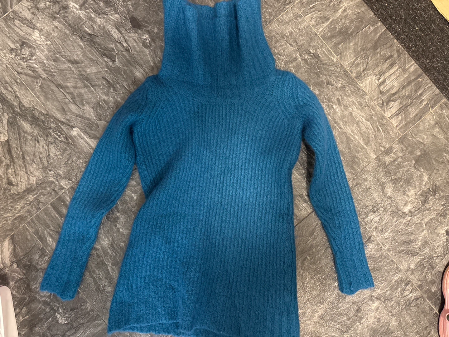 #gifting Esprit Collection Blue Turtleneck Sweater Dress