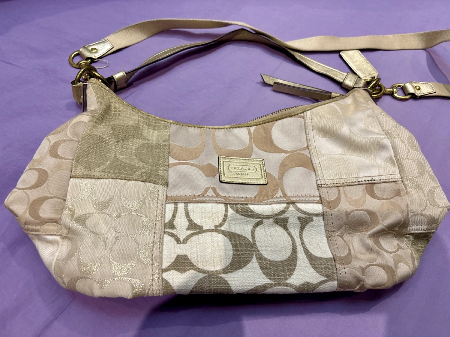Coach Patchwork Hobo Bag F19195 - photo 3