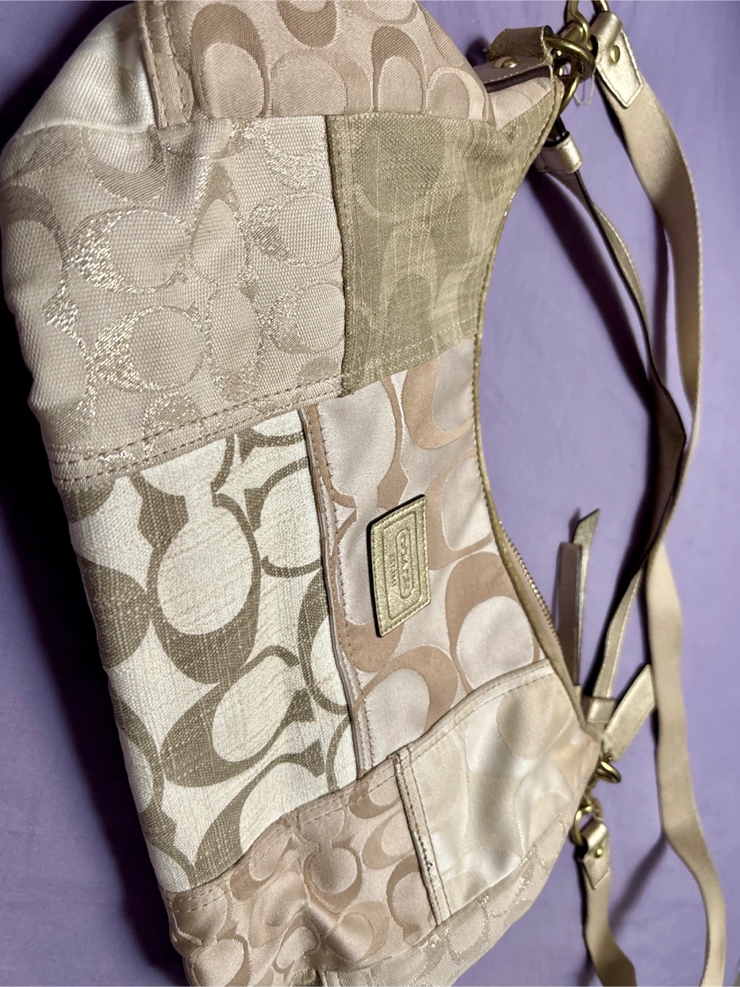 Coach Patchwork Hobo Bag F19195