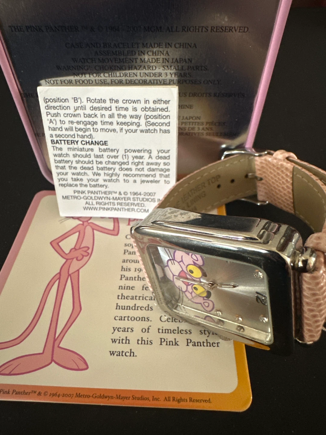 Pink Panther Analog Watch w/ Box - photo 5