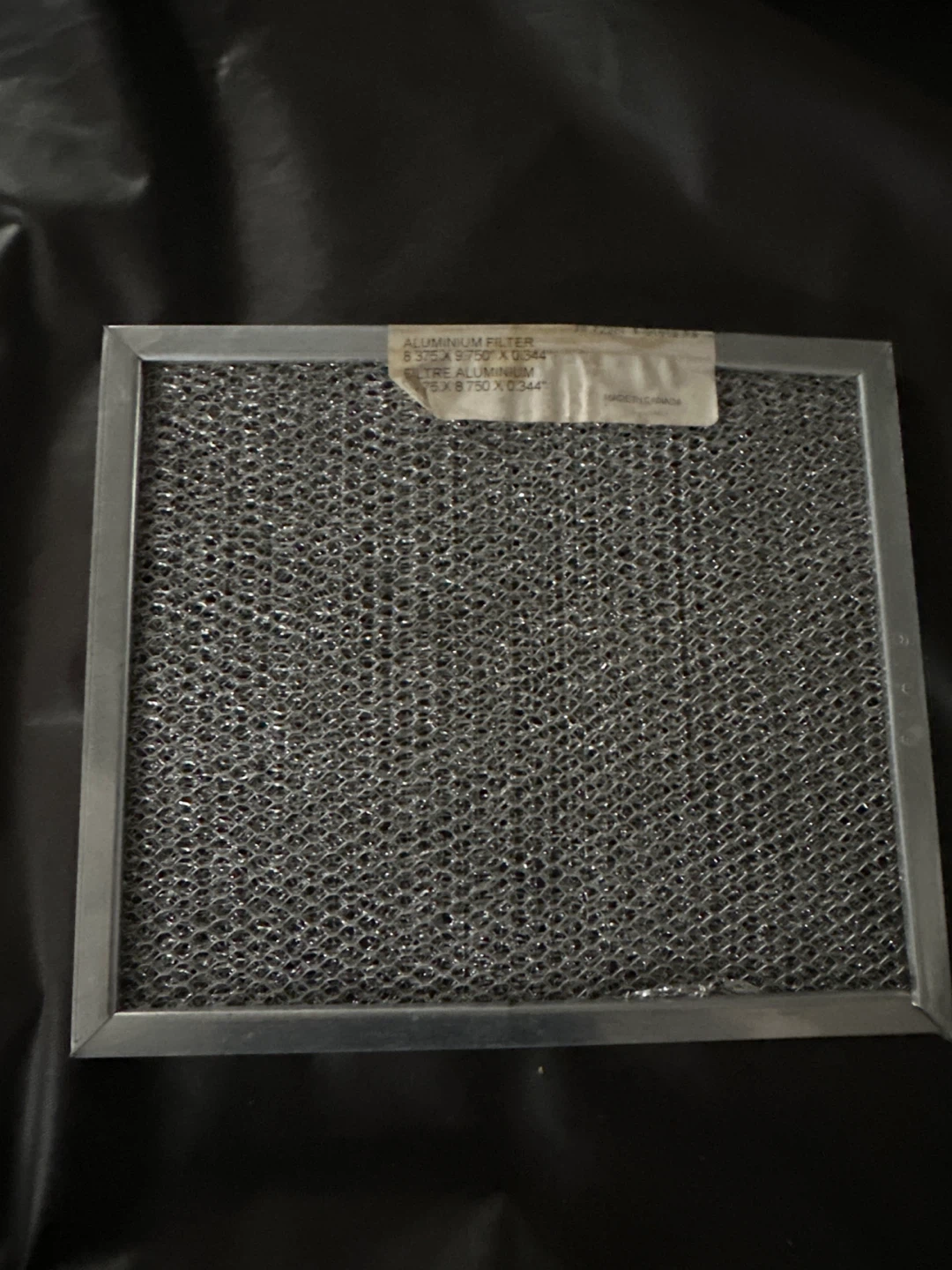 Aluminum Filter 8.375 x 9.750 x 0.344