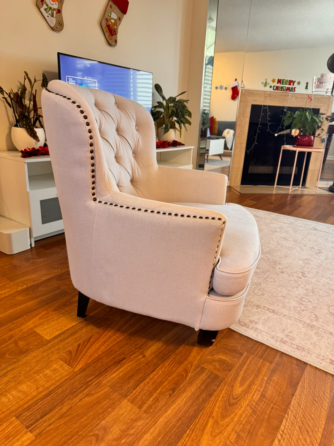 Accent Armchair - Beige - photo 2