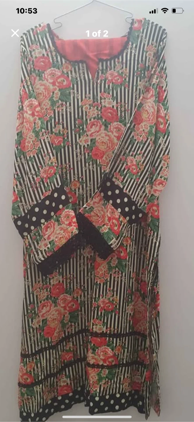 Floral & Striped Suit