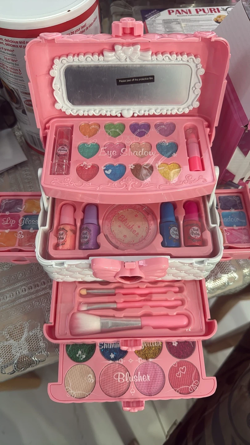 Kids Pink Makeup Kit - Pretend Play