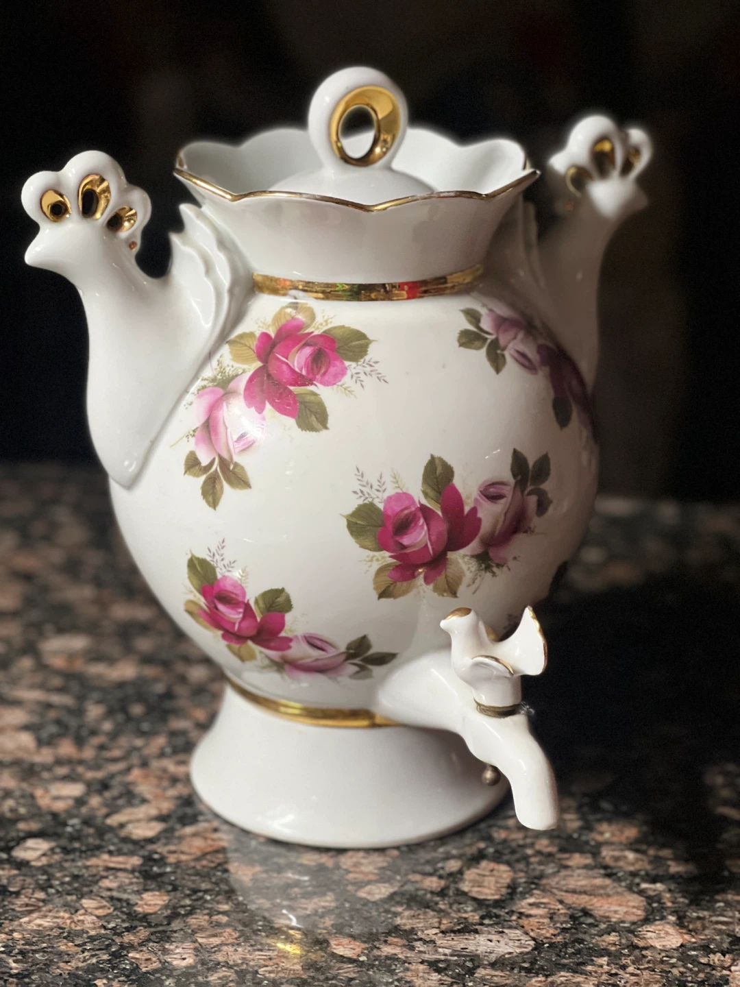 Vintage Floral Tea Dispenser Set - photo 5