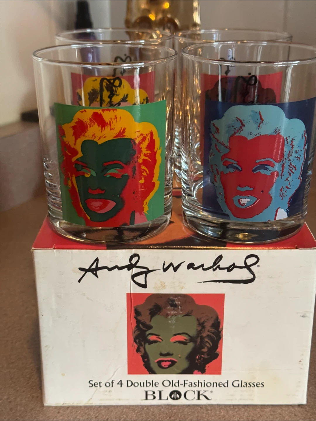 Andy Warhol Set of 4 Old-Fashioned Glasses vintage - photo 2