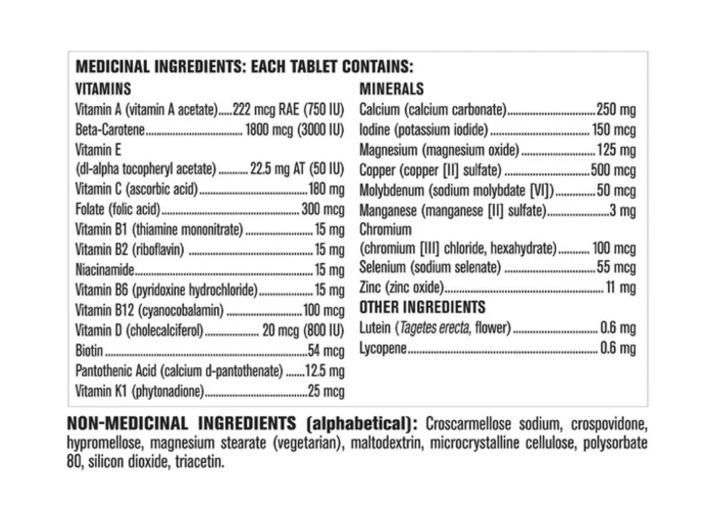 Kirkland Signature Men 50+ Multivitamin, 365 Tablets - photo 2