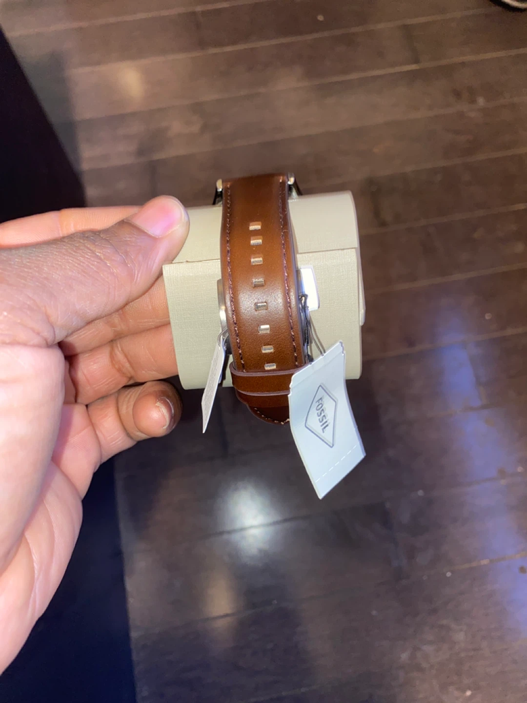 Fossil Watch with Brown Leather Strap - photo 3
