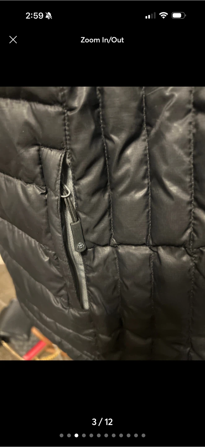 WOMENS MEDIUM Puffer Jacket - Black WITH HOOD - photo 5