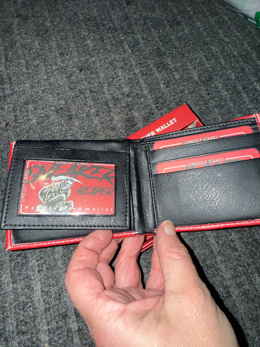 Sneaker Reaper Vegan Leather Wallet - Red - photo 2