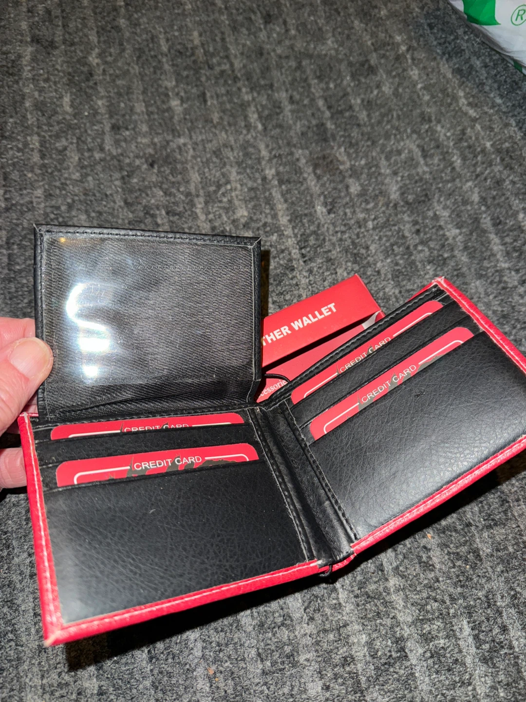 Sneaker Reaper Vegan Leather Wallet - Red - photo 3