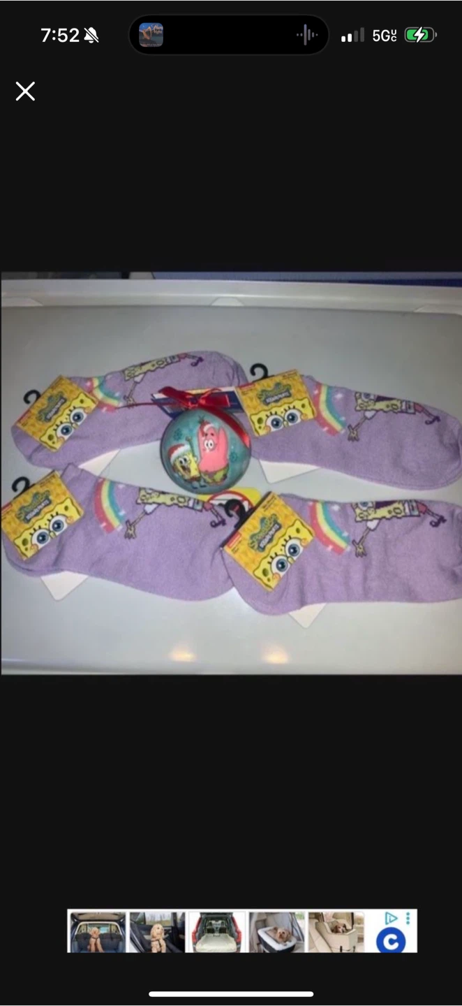 Spongebob Socks & Ornament Set
