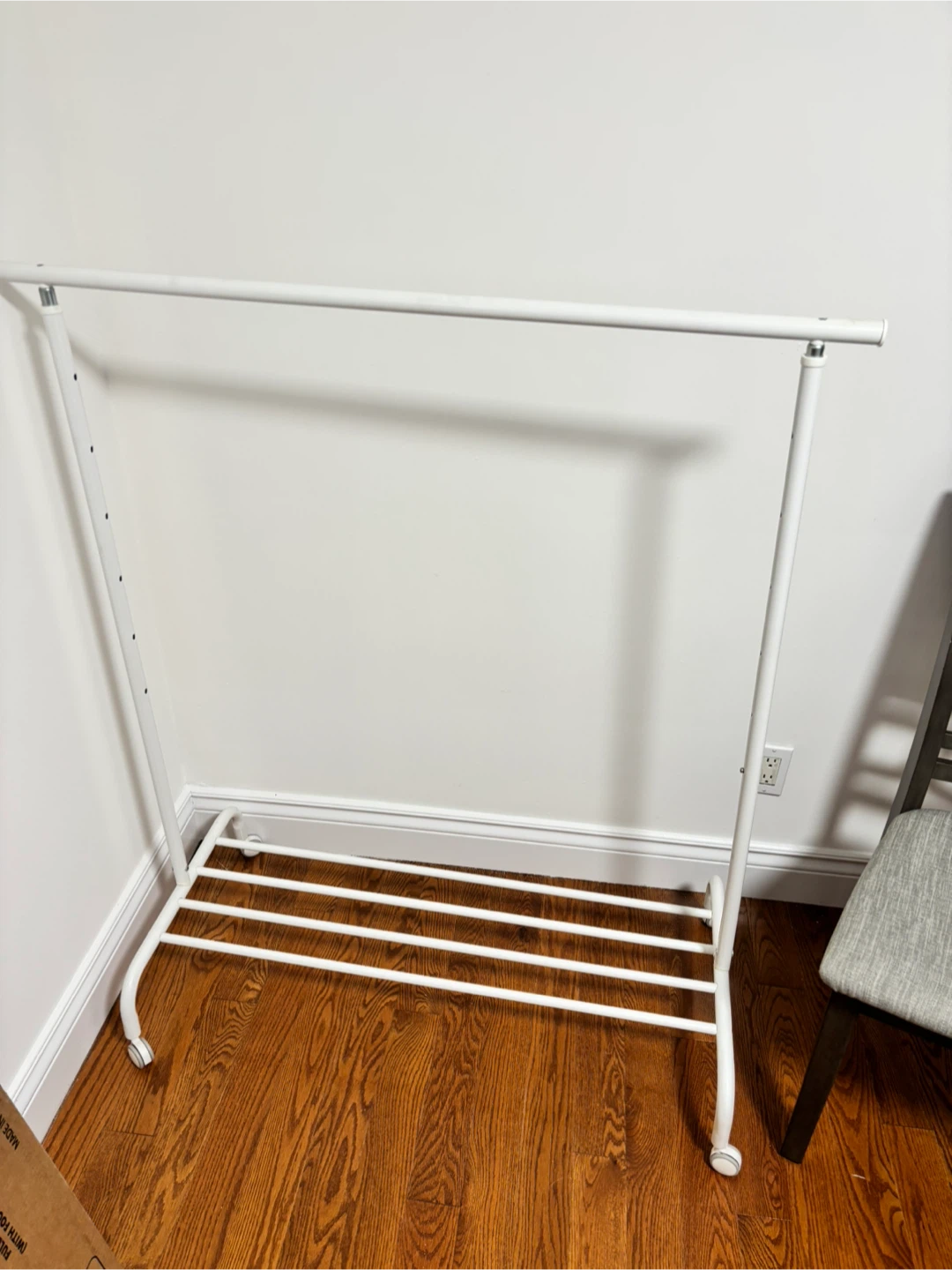 IKEA White Clothes Rack - photo 2