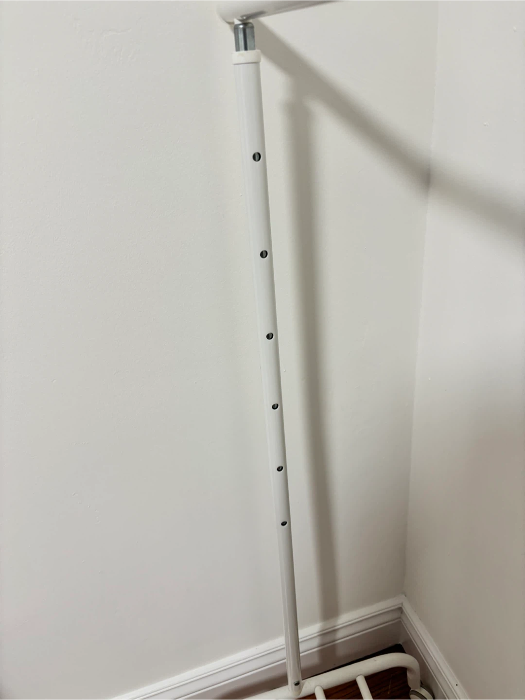 IKEA White Clothes Rack - photo 3