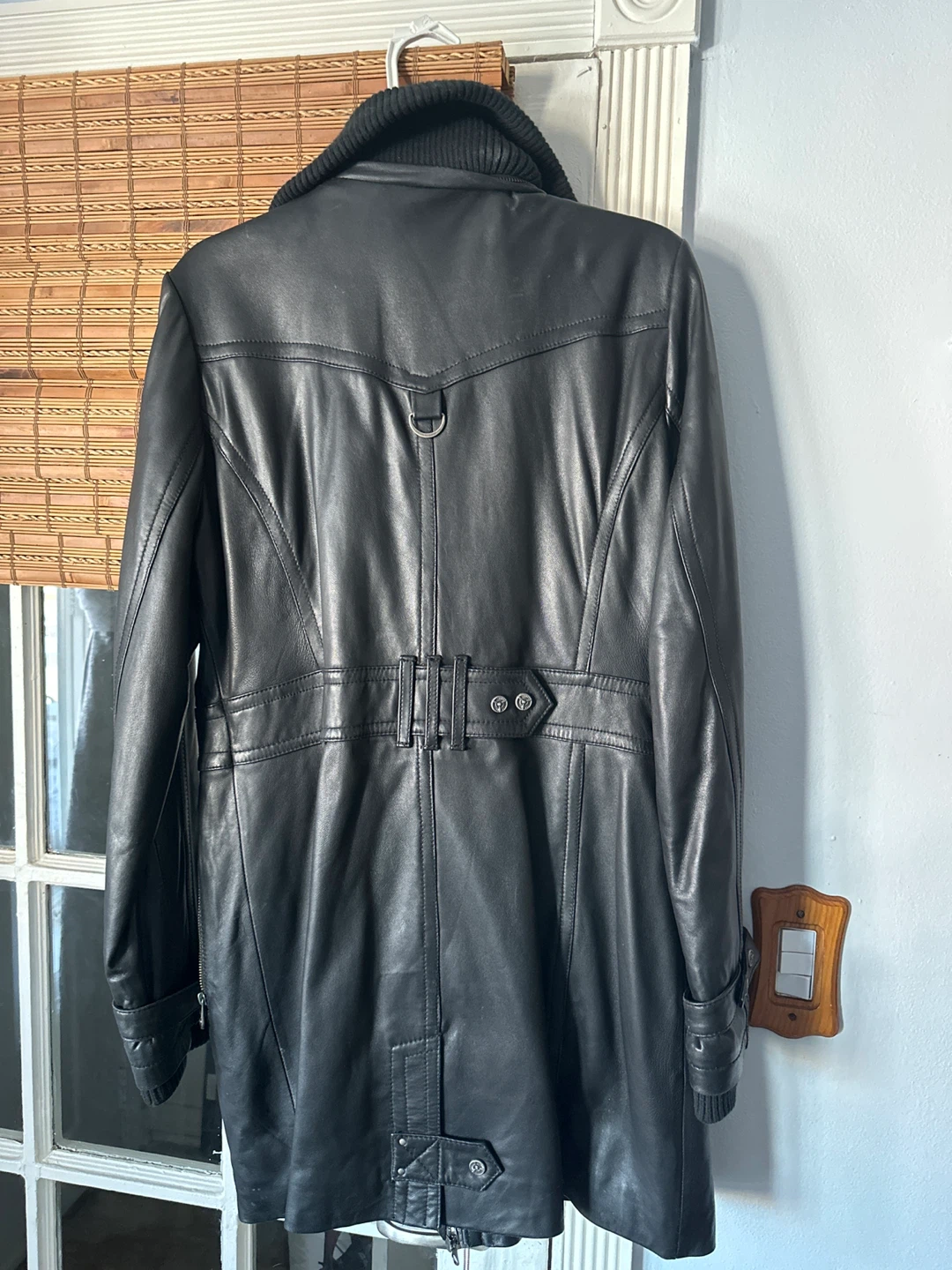 Miss Top Gun Leather Jacket - Size 2X - photo 2