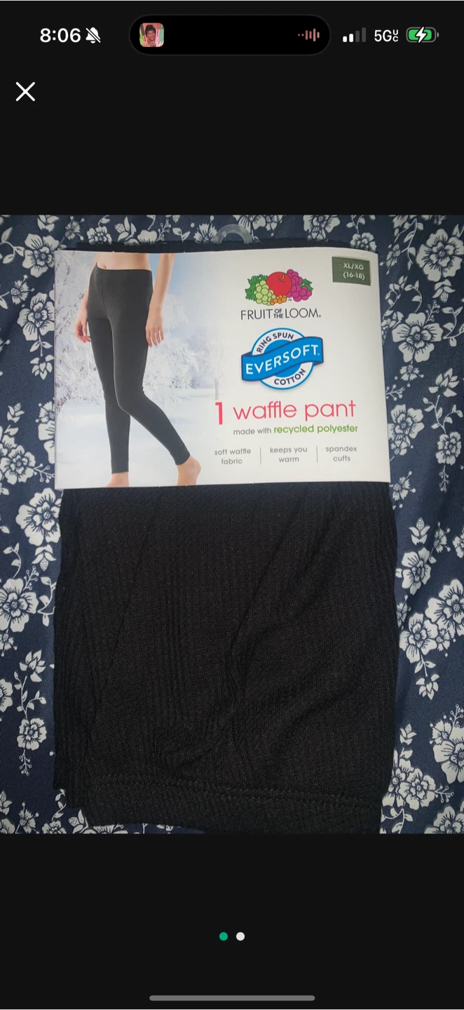 Fruit of the Loom Waffle Pant XL/XG (16-18)