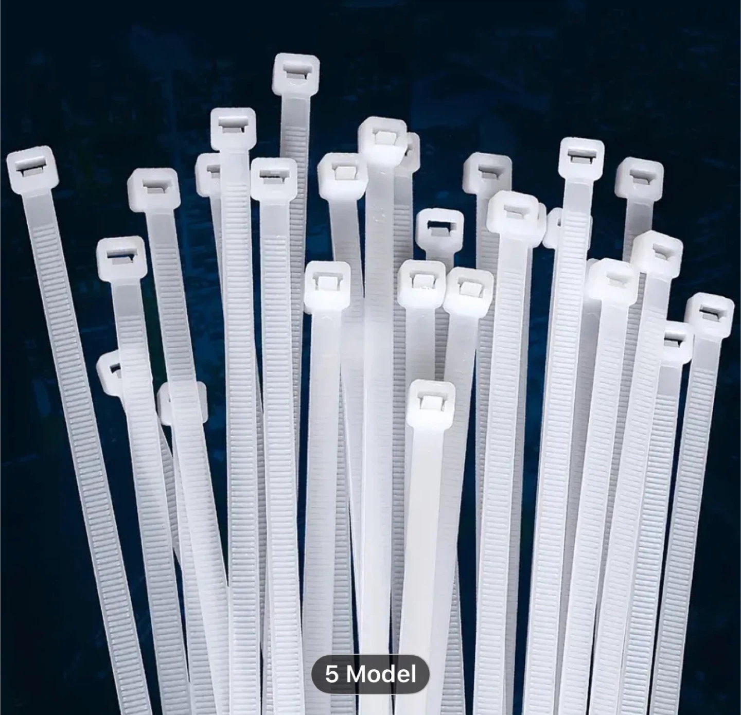 100pcs White Cable Ties, High-Quality Plastic Ties - photo 5