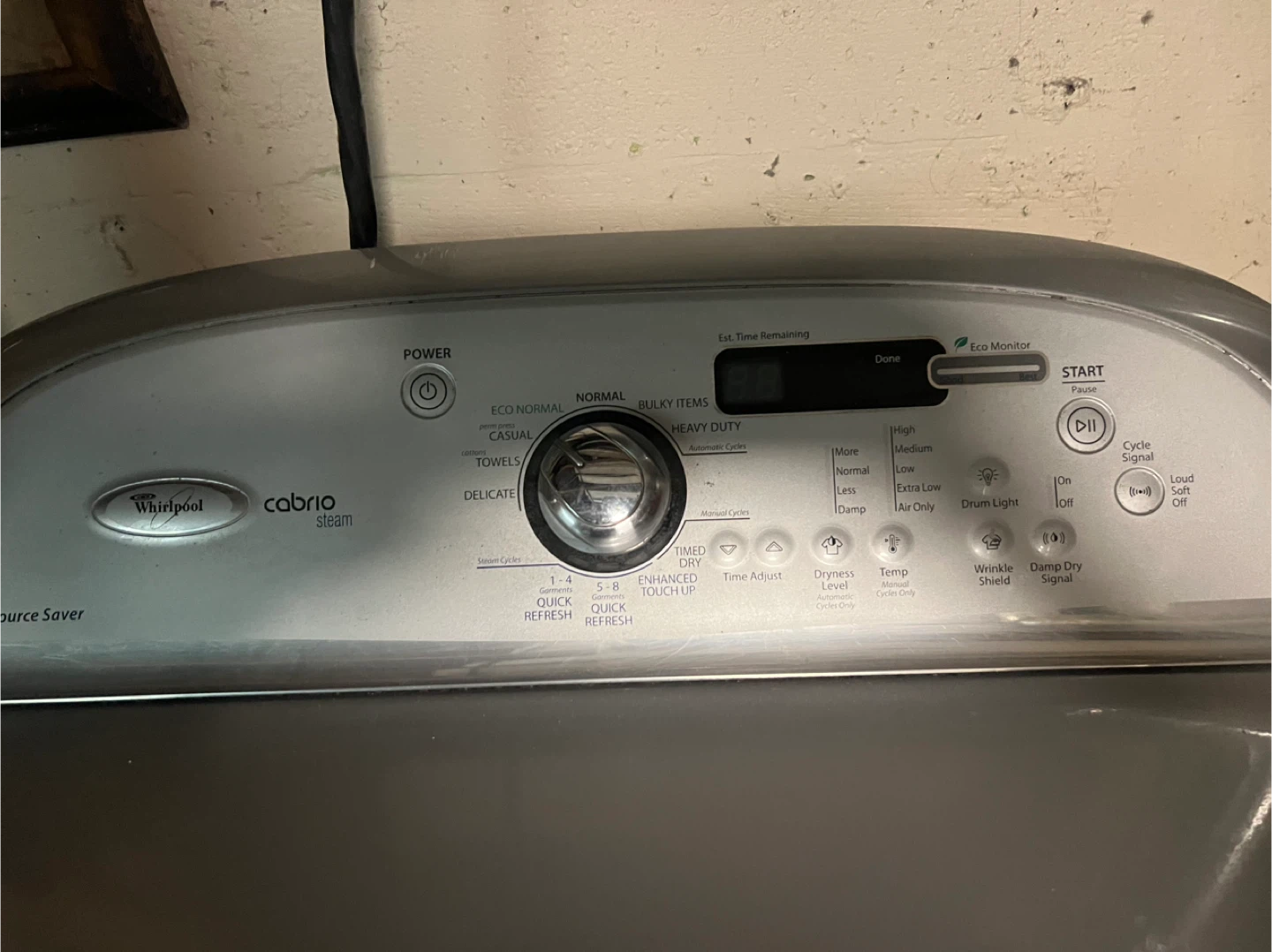 Whirlpool Cabrio Steam Dryer - Silver - photo 2