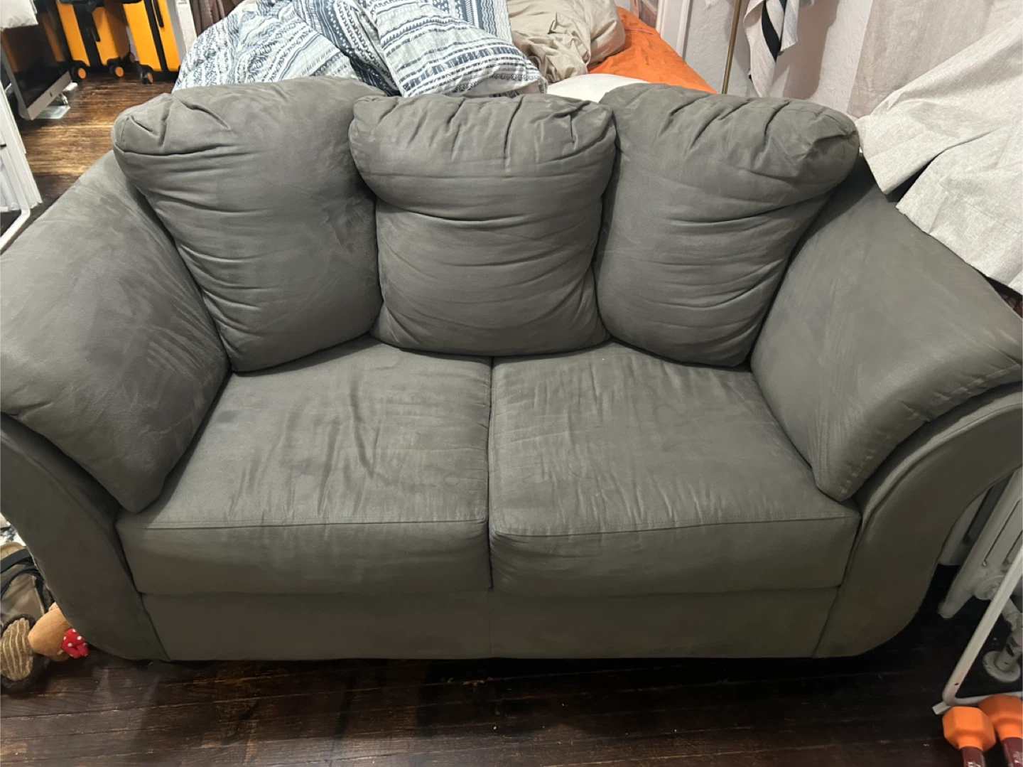 Grey Loveseat Sofa