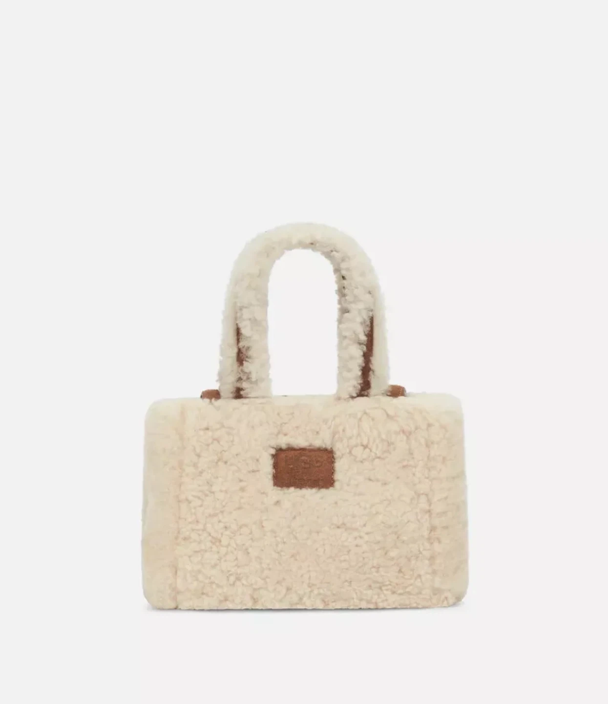 Telfar Cream Small Shearling Shopping Bag - photo 2